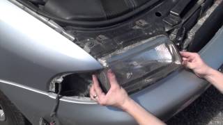 How to ChangeRemove headlights on a Audi A4 b5 [upl. by Countess]