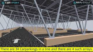 Aluminum Solar Carport  Waterproof Solar Carport Installation [upl. by Elatsyrc]