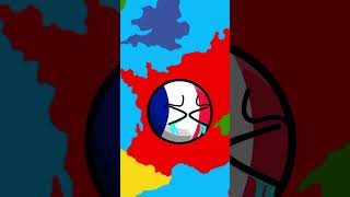 viral countyballs youtubeshorts countryballs Humor de paises Rusia Francia [upl. by Areik]