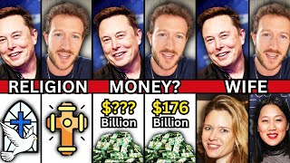 🥊 Elon Musk VS Mark Zuckerberg  Data Comparison [upl. by Burty4]