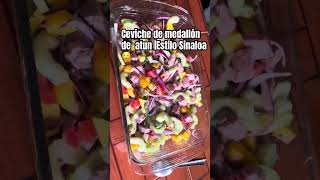 Ceviche de medallón de atún suscribete zcomida recetas [upl. by Latty]