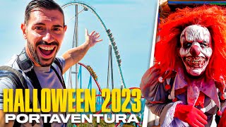 ¡TERROR y Montañas Rusas en HALLOWEEN PORTAVENTURA 2023  Día 2 [upl. by Ametaf75]