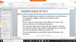 Expected Utility Theory and Revealed Preference Theory [upl. by Gertrude]