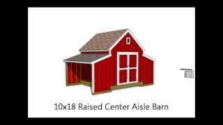 10 Barn and Gambrel Shed Plans From Icreatableswmv [upl. by Anaitit251]