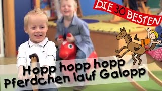 👩🏼 Hopp hopp hopp Pferdchen lauf Galopp  Singen Tanzen und Bewegen  Kinderlieder [upl. by Aicad446]