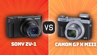 Sony ZV1 vs Canon G7 X Mark III Which Camera Is Better With Ratings amp Sample Footage [upl. by Nahsyar183]