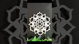 Paper folding and Cutting Designsnowflake Crafts tutorialdiy craft shorts [upl. by Hervey]