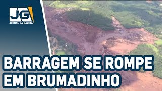 Barragem da Vale se rompe em Brumadinho em MG [upl. by Akenna521]