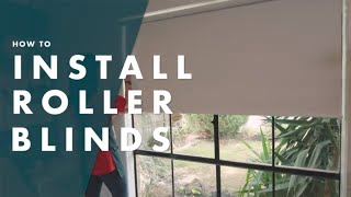 How To Install Roller Blinds  Bunnings Warehouse [upl. by Maure100]