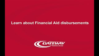 Learn about Financial Aid disbursements [upl. by Attener77]