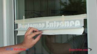 Vinyl Lettering Installation How To [upl. by Vally]