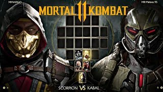 BEST OF 3 MK11 ONLINE BETA  SCORPION vs KABAL GAMEPLAY [upl. by Charlot]