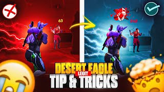 Handcam Tutorials 🥶😱 God Level Desert Egale 🔫 Onetap Headshot Tips Like White444 On Mobile 🔥 [upl. by Yerxa]