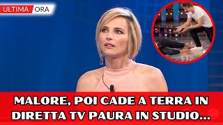 Da noi a ruota libera Malore in diretta tv Francesca Fialdini cade per terra paura in studio [upl. by Parthen]