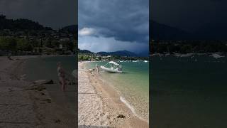 A Storm Is On Its Way In Manerba Del Garda July 1 2024 lagodigarda brescia italia storm beach [upl. by Jobye]