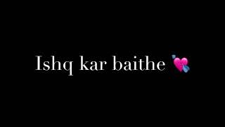 Hashar hai wahashatey dil ki awargi song for whatsapp status black screen Sochta hoon whatsappstatu [upl. by Annirac]