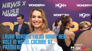 Laura Gordon Talks About Her Role in Hotel Cocaine at Premiere [upl. by Millie]