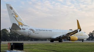 ☀️🦕Flybondi Líneas Aéreas LVKAY AEPIGR Boeing B737800NG quotDino KAYquot🦕☀️ [upl. by Brandon689]