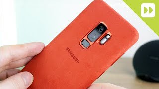 Official Samsung Galaxy S9  S9 Plus Alcantara Cover Review [upl. by Avihs]