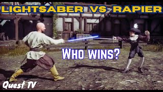 Can a LIGHTSABER beat a rapier sword  Hellish Quart Highlights [upl. by Stefanac231]