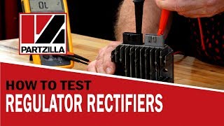 How to Test a Regulator Rectifier  Theyre Not all the Same  3 Phase Rectifier Test  Partzilla [upl. by Kyre]