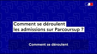 Parcoursup 2024  comment se déroule la phase d’admission [upl. by Ylrebmi]