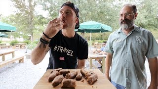 TRYING CAJUN SAUSAGE AND BEER  Lafayette Louisiana [upl. by Brittni]