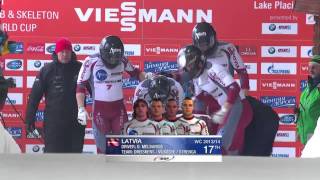 FIBT  4Man Bobsleigh World Cup 20132014  Lake Placid Heat 1 [upl. by Darra461]