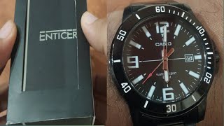 The best casio watch in india under 5000 🔥🔥 casio enticer unboxing and review in hindi [upl. by Bittencourt752]