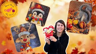 🧶Brandweerpoppetjes haken en kerstkaarten diamondpainten Byniese vlog🧶 haakvlog [upl. by Burhans]