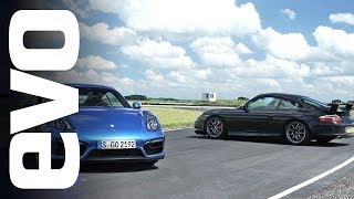 Porsche 911 GT3 vs Cayman GTS  evo TRACK BATTLE [upl. by Ilyssa]