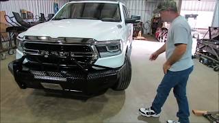 Frontier Front Bumper Replacement 2019 Dodge Ram 1500 Installation [upl. by Iad]