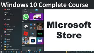 Windows 10 Microsoft Store  windows 10 Course  UrduHindi [upl. by Talanian]