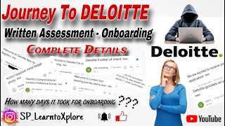 Deloitte Complete Details 👩‍💻 Written Assessment to Onboarding 💯✨👏  Deloitte  deloitte [upl. by Nare915]