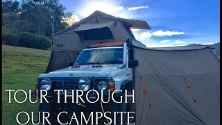 Tour through our Campsite  the gorge Clarence river NSW [upl. by Yreva]