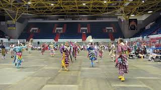 Akwesasne Powwow 2024 Jr Womens Jingle Song 1 Sat [upl. by Reehsab]