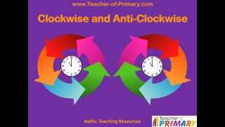 Clockwise and Anti Clockwise  Teaching Resource [upl. by Anyrb]