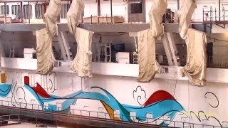 Meyerwerft NORWEGIAN GETAWAY Baudock Papenburg Kreuzfahrtschiff Cruise Liner building dock 9606924 [upl. by Ayot]