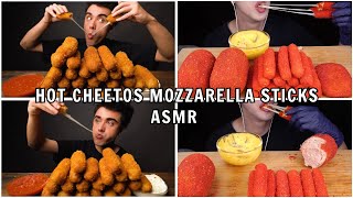 hot cheetos mozzarella sticks asmr  mukbang compilation  asmr eating sounds [upl. by Bertine836]