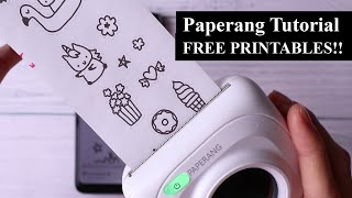 How to use Paperang P1 Tutorial  Free Printables [upl. by Bordie]