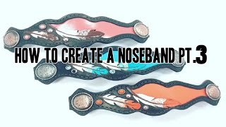 How to make a noseband pt 3  Leather working tips [upl. by Chandos]