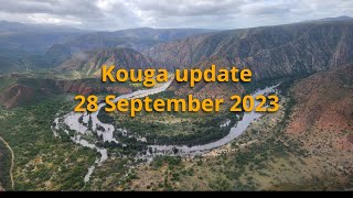 Kouga dam update 28 September 2023 dam level reach 79 and is expected reach overflow level [upl. by Miharbi925]