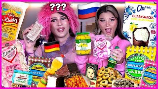 DEUTSCHE MAUS testet RUSSISCHES Essen 🇷🇺🐭 SüßigkeitenSnacks etc 💞 [upl. by Anilatak]