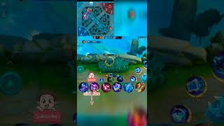 1 HP Escape Johnson vs Gatocaka and Khaleed  Mobile Legends shorts viralshort games mlbb [upl. by Morrill326]