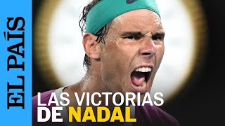 RAFA NADAL  Del Roland Garros de 2005 al de 2022 así sonaron las victorias de Nadal  EL PAÍS [upl. by Dorlisa]