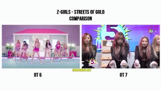 Zgirls  Streets Of Gold  Comparison OT 6 vs OT 7 With Mahiro [upl. by Anyek]