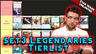 HOW EXPENSIVE set3 Legendaries will be Tierlist of all 16 Legendaries from SWU TWI [upl. by Summers257]