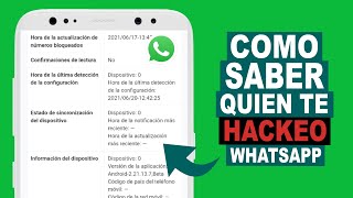 Como SABER QUIEN TE HACKEO WhatsApp [upl. by Neelyam]