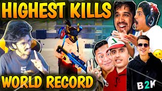 B2K AjjubhaiTonde GamerGyan GamingDesi Gamers 😱 Legend দের Record ভেংগে 36 কিলের New RECORD [upl. by Tehr]