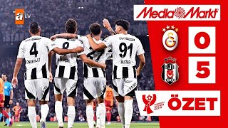 Galatasaray 0  5 Beşiktaş  2024 Süper Kupa Finali  Kısa Özet [upl. by Bello]